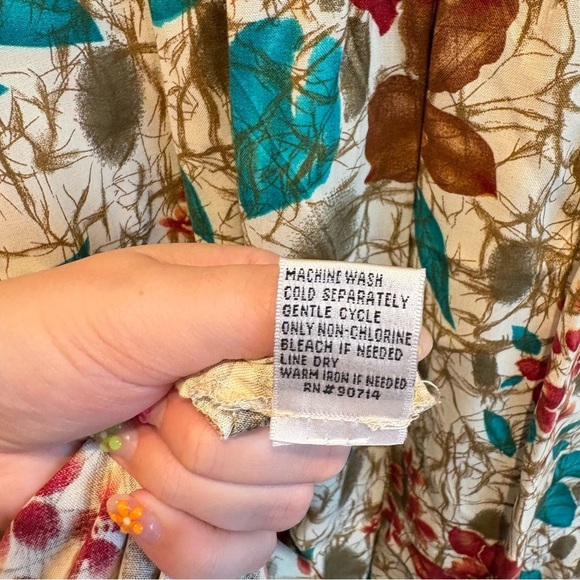 Vintage NWT JBS Floral Button Up Maxi Dress - Size 12 - Picture 8 of 9